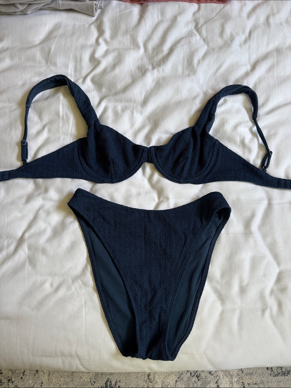 Abercrombie & Fitch dark Blue Swim Top